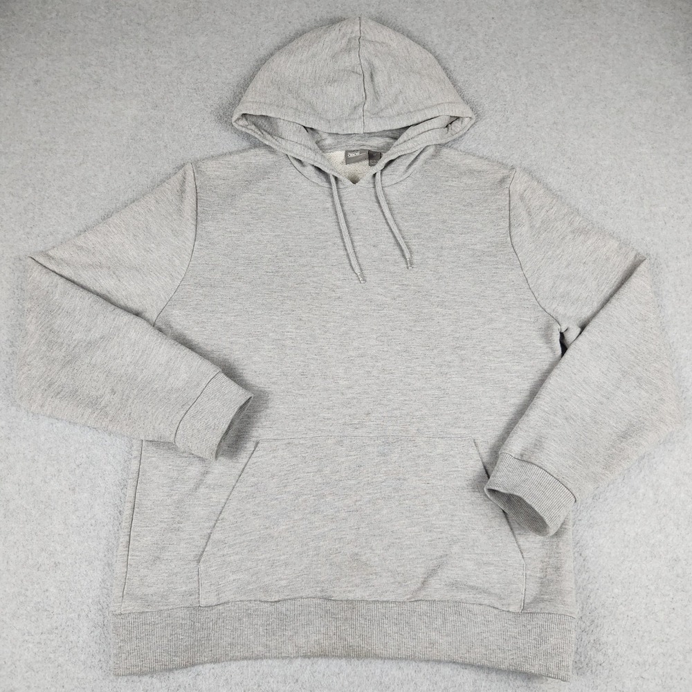 ASOS Hoodie Mens Medium Gray Kangaroo Pocket Long Sleeve Everyday Wear Pullover